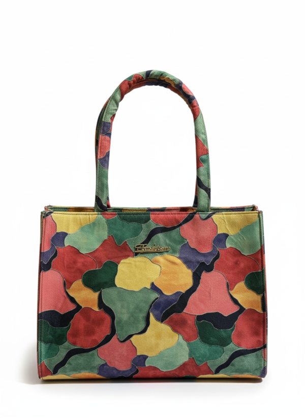 Women’s Printed Tote Handbag | Multicolor Stylish Shoulder Bag for Office, College & Daily Use