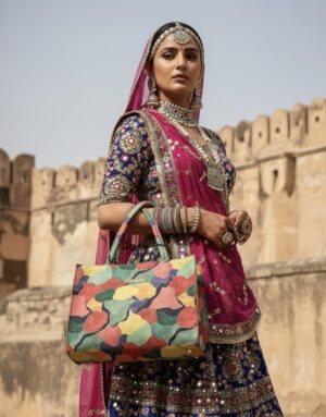 Women’s Printed Tote Handbag | Multicolor Stylish Shoulder Bag for Office, College & Daily Use