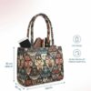 Women’s Multicolor Ethnic Printed Fabric Handbag | Stylish Tote Bag for Office, College & Daily Use