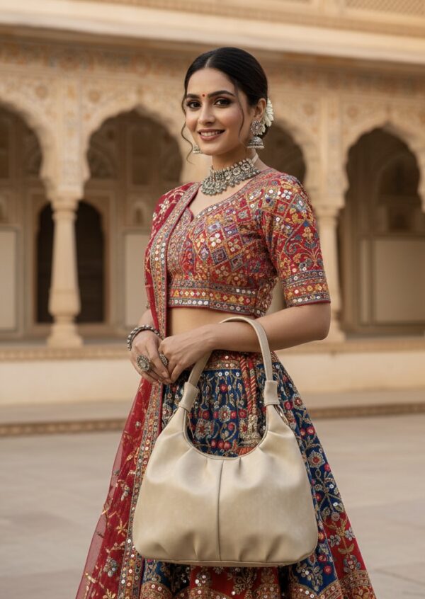 rajb63ehtgolden Women’s Premium PU Leather Hobo Handbag | Stylish Shoulder Bag for Office, Casual & Daily Use | Soft Finish | Multiple Colors