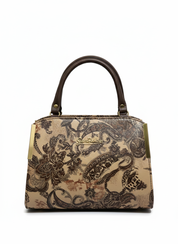sign1b6 Women’s Printed Handbag | Elegant Designer Handbag for Ladies | Premium PU Leather Tote Bag for Office, Party & Daily Use